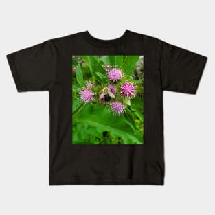 Bumble Bee on a Burdock Kids T-Shirt